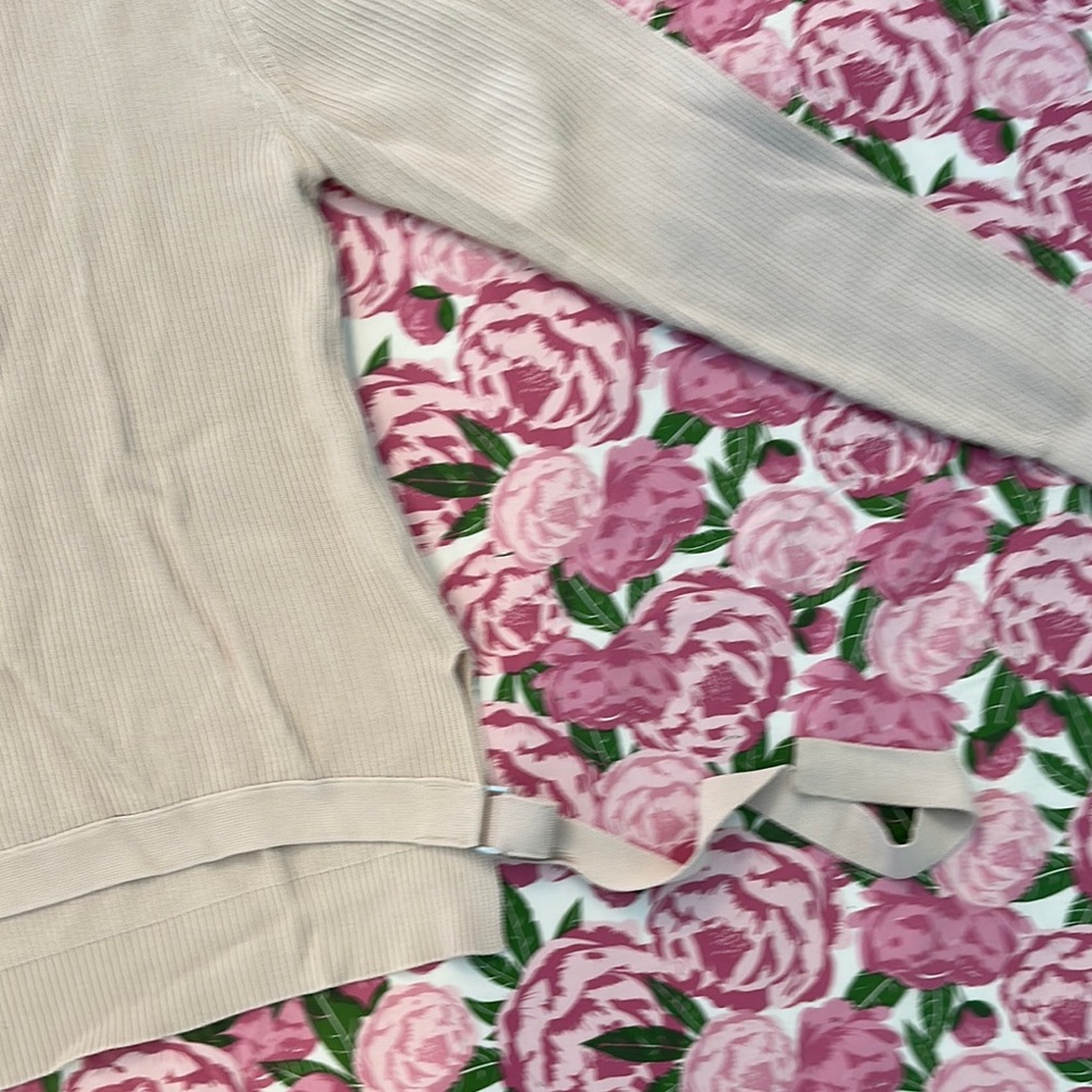 Beige Ribbed Sweater - Picture 2 of 4